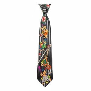 Vintage Fred Flintstone Baseball Theme Men’s Novelty Tie
